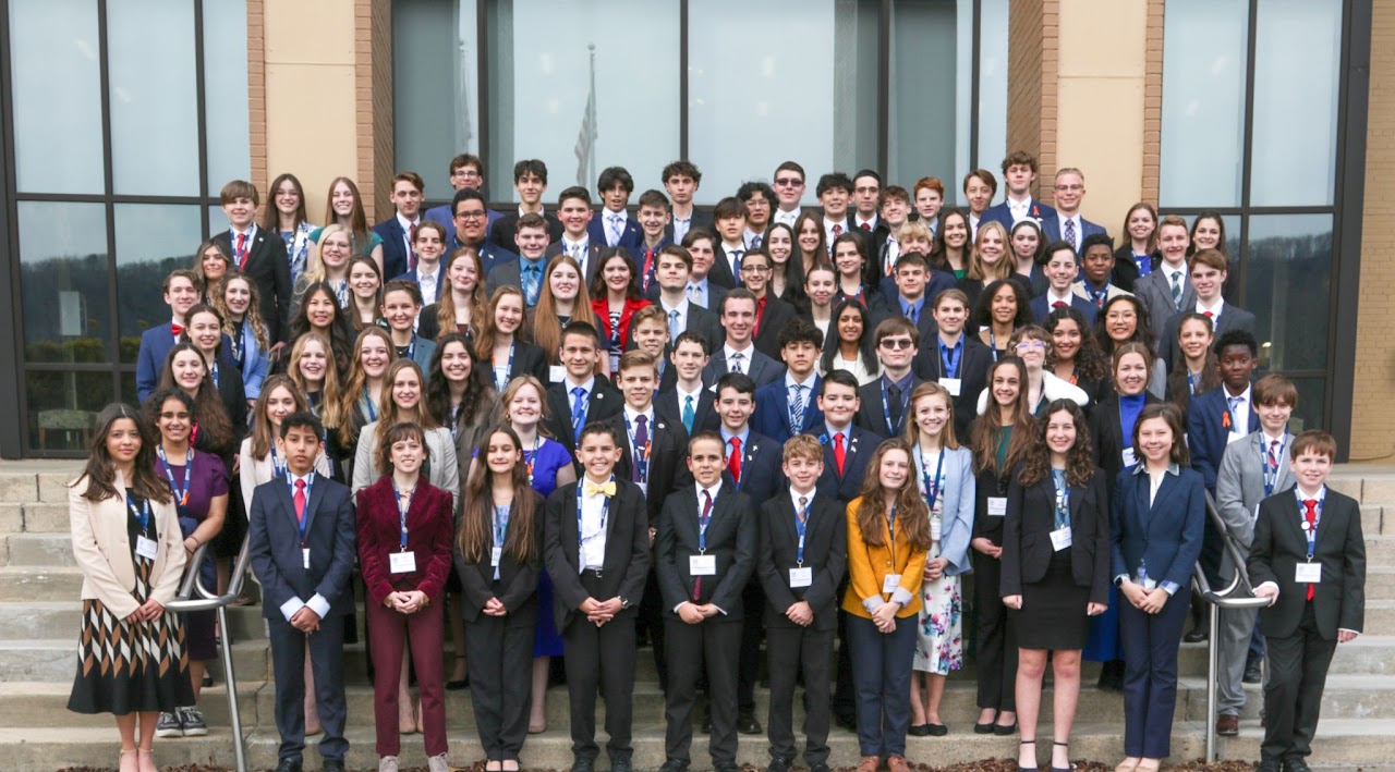 Competitors gathered at an NCFCA tournament